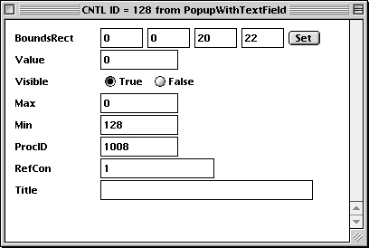 Popup with Text Field CNTL